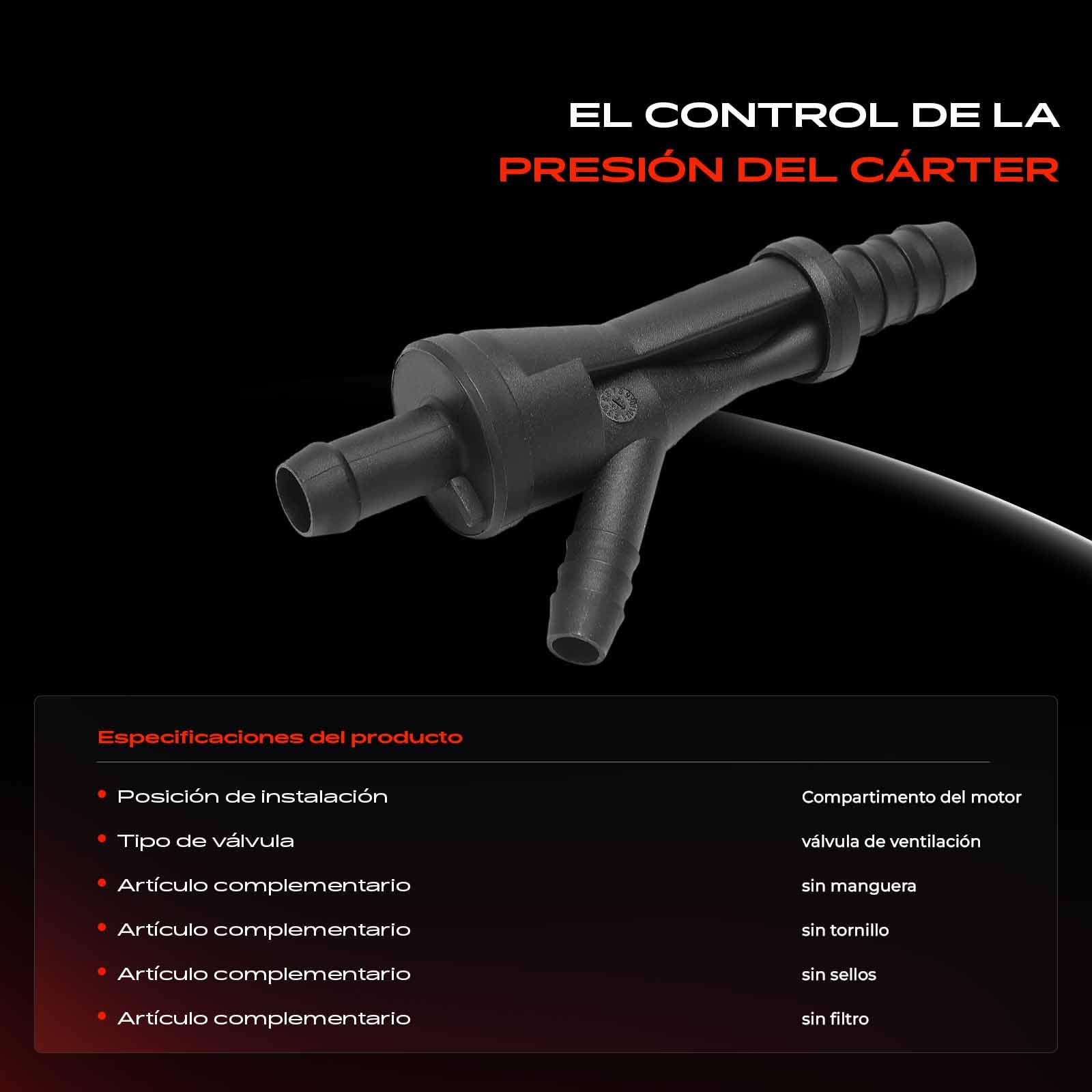 Frankberg Separador de aceite de ventilación del cárter de gasolina | 058133753B; Compatible con: P.a.s.s.a.t Variante 3B5, Golf IV Variante 1J5, Nuevo Beetle 1C1 9C1, A8 4E2 4E8