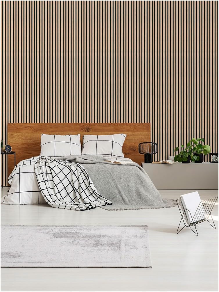 JANGAL Wandpaneel Solid 10000 MDF Furnier (2400x600x22mm) (Nature Oak)
