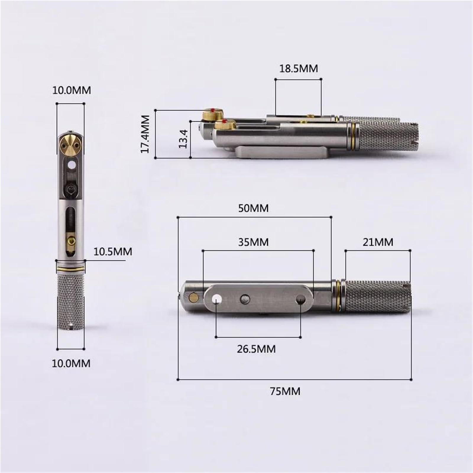 Mostek Ze Stali Nierdzewnej 6 Strunowy Do Gitar Bezgłowych Z Podstrunnicą W Kształcie Wachlarza Jeden Zestaw Mostek Gitary Profesjonalnej(6 Pieces-PRO)