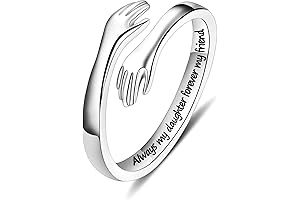 Stunning S925 Sterling Silver Hug Ring: A Cherished Gift for Your Special Daughter