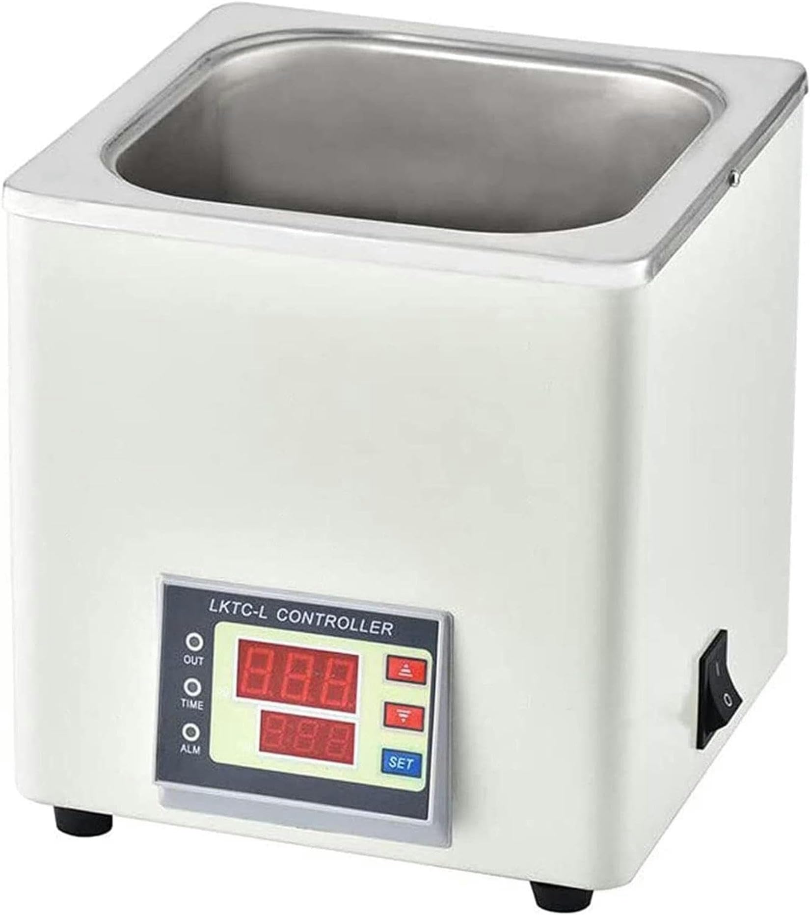 XENITE Bagnomaria da Laboratorio a Temperatura Costante, Bagnomaria Riscaldamento Elettrico a Foro Singolo, Bagnomaria Termostatico Digitale 220v 50hz 2.6l, Forniture Bagnomaria da Laboratorio