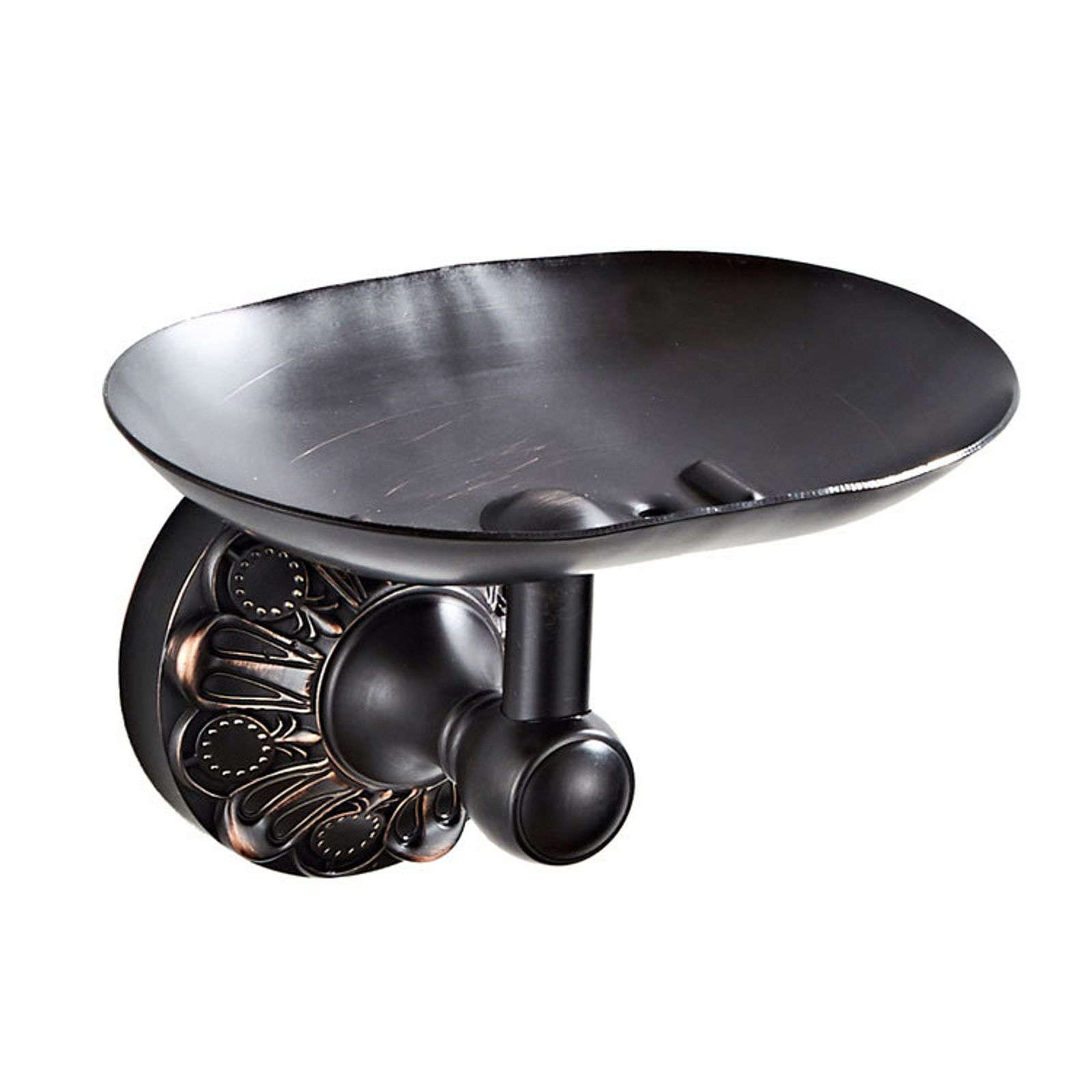 Wall Mount Soap Brass Soap Dish And Sponge Holder Wall Mounted For Bathroom Black