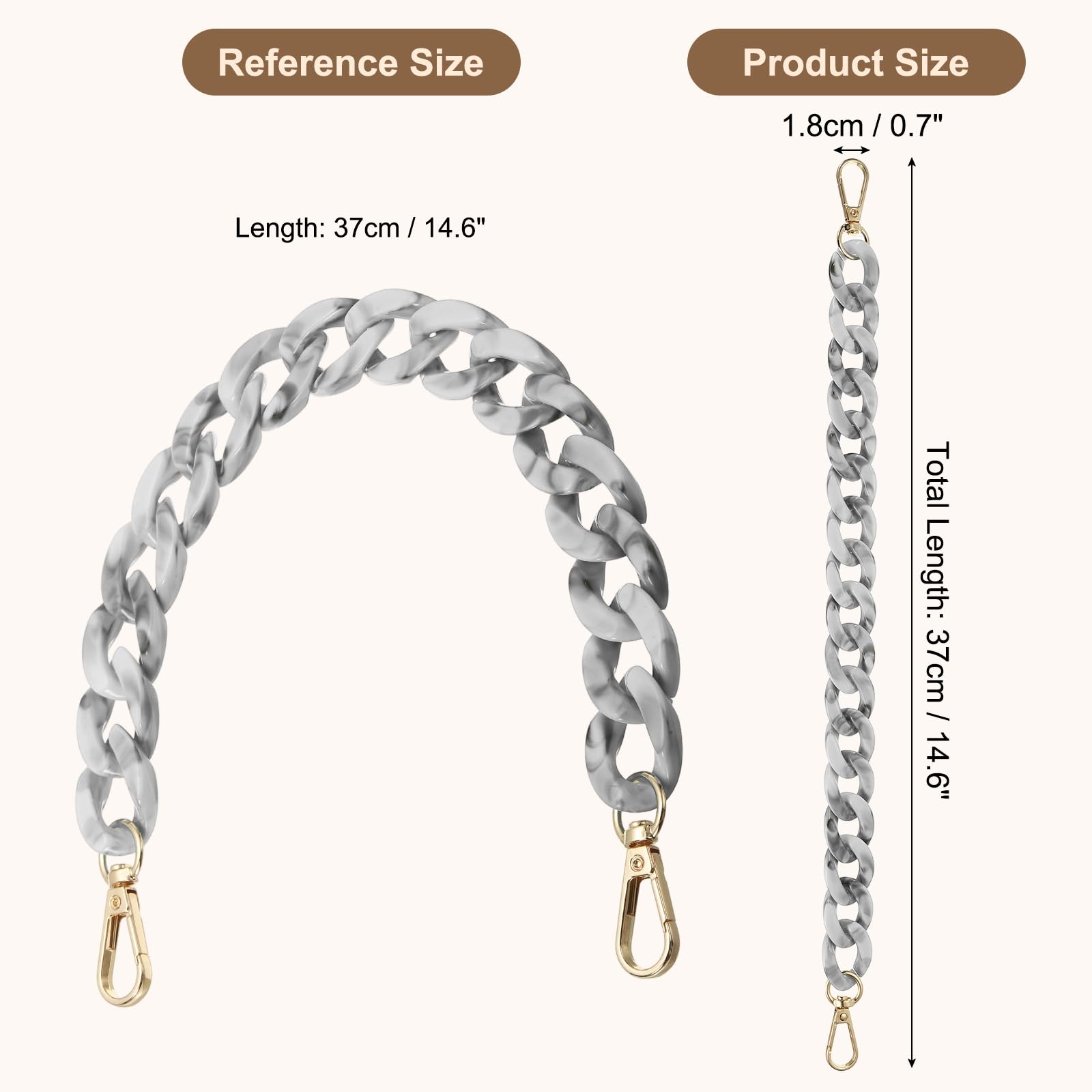 PATIKIL Acrylic Purse Strap - Image 2