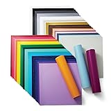 Cricut Abnehmbares Vinyl, ultimativ, 30,5 cm x 30,5 cm, 65 x selbstklebendes Vinyl, 5 x Transferband, zur Verwendung mit allen Cricut-Schneidemaschinen, Vielfalt