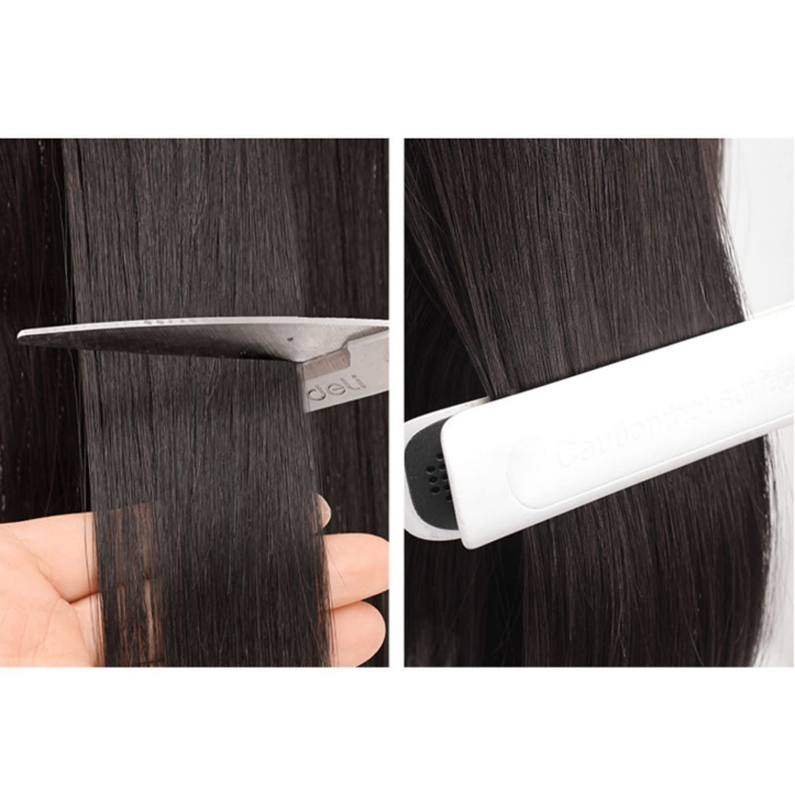 Parrucche per donne Parrucca Pezzo di capelli veri per coprire i capelli grigi Testa sottile di capelli Pezzo di toppa Capelli veri Soffici Aumenta il volume dei capelli Frangia finta Parrucche per