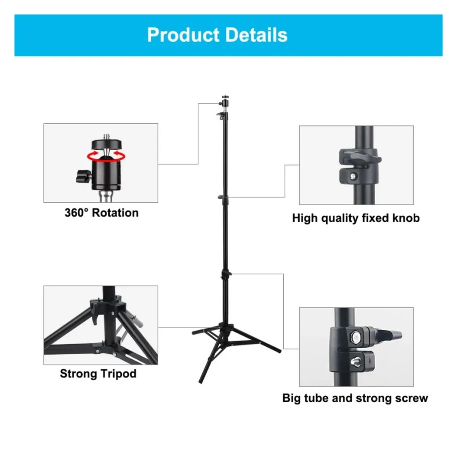 Trípode For Proyector, Compatible Con DITONG, Piezas De Montaje De 110/160 Cm