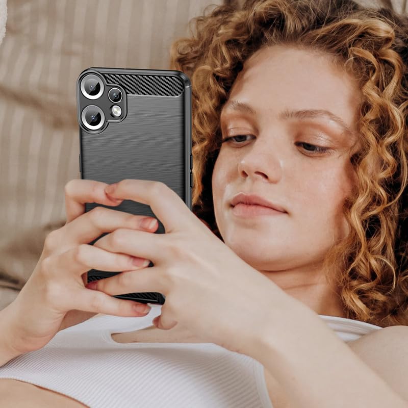 Image of Hybrid Carbon Fiber Back Case for Nothing CMF Phone 2 Pro (Black)