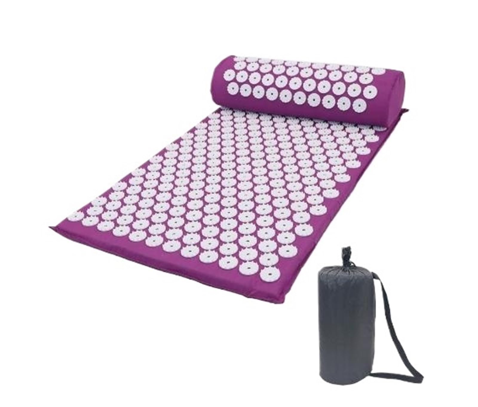 Estera de acupresión, cojín, palma, espalda, cuello, masaje pies, interior, hogar, Fitness, almohada, gimnasio Para la relajación de los pies(PURPLE)