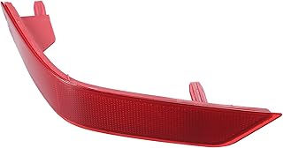 X AUTOHAUX Rear Left Bumper Reflector Light Cover for Nissan Rogue 2017-2019 26565-6FV0A Red