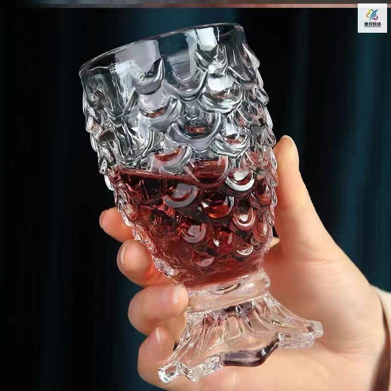 Image of bellemax 250 ML Premium Juice Pineapple Glasses Drinking Glasses,Transparent, Highball Lead-Free Glasses,Tumblers for Water,Juice,Beer,Cocktail and Mixed Drinks (Set of 6)