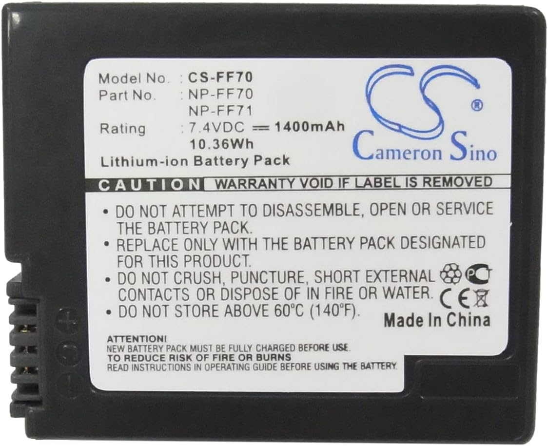 VINTRONS Replacement Battery for Sony DCR-PC109, DCR-PC110