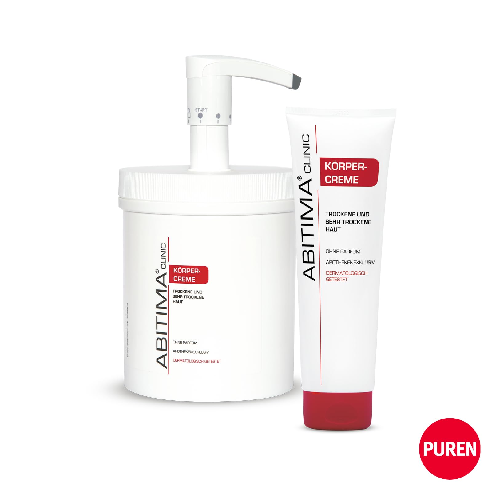 CLINIC Körpercreme 5x 250 ml - bei trockener Haut, nachhaltig feuchtigkeitsregulierend und feuchtigkeitsspendend, zieht schnell ein ohne fettiges Hautgefühl, mit Lanolin & Glycerin