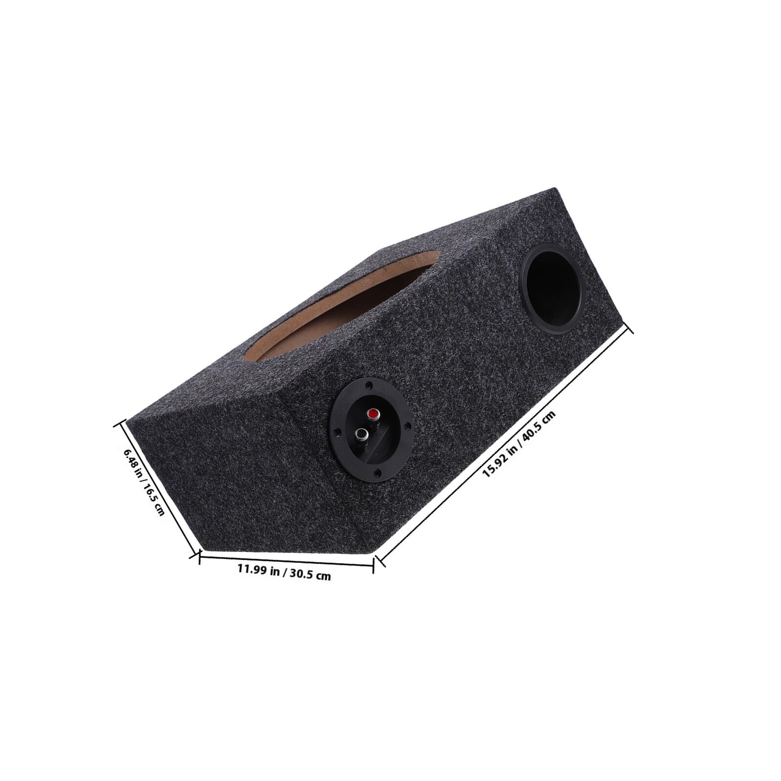 Didiseaon Box per Subwoofer Auto 10 Pollici, Custodia Rigida in Legno e Abs Copertura Protettiva, Contenitore per Subwoofer Singolo Installazione Semplice per Impianto Audio Veicolare