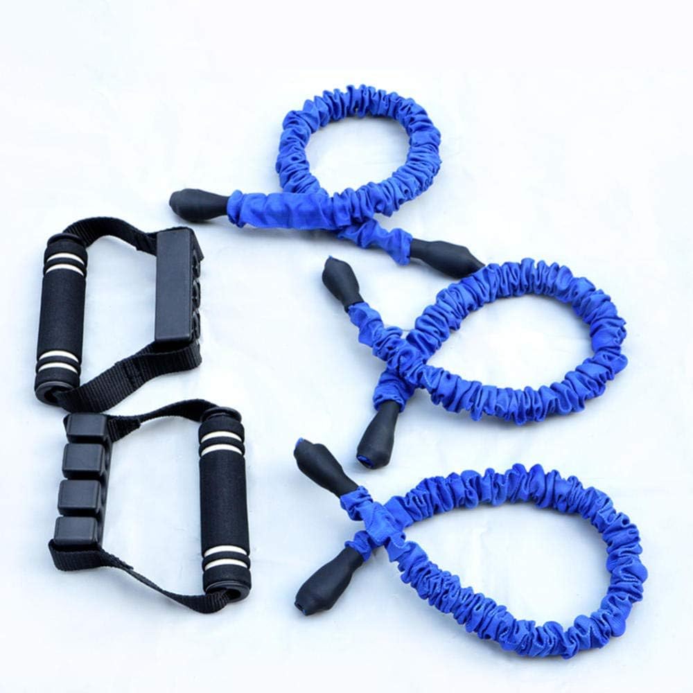 Chest Expander Chest Exerciser for Men - Family Exercise Fitness Equipment Adjustable 5 Spring Rubber Chest Expander Muscle Pull Trainer