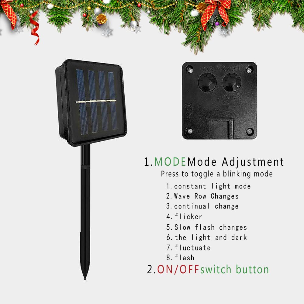 12 Décorations Lumineuses Solaires En Forme De Canne à Sucre Pour Noël – Ambiance Festive Garantie ! - 6