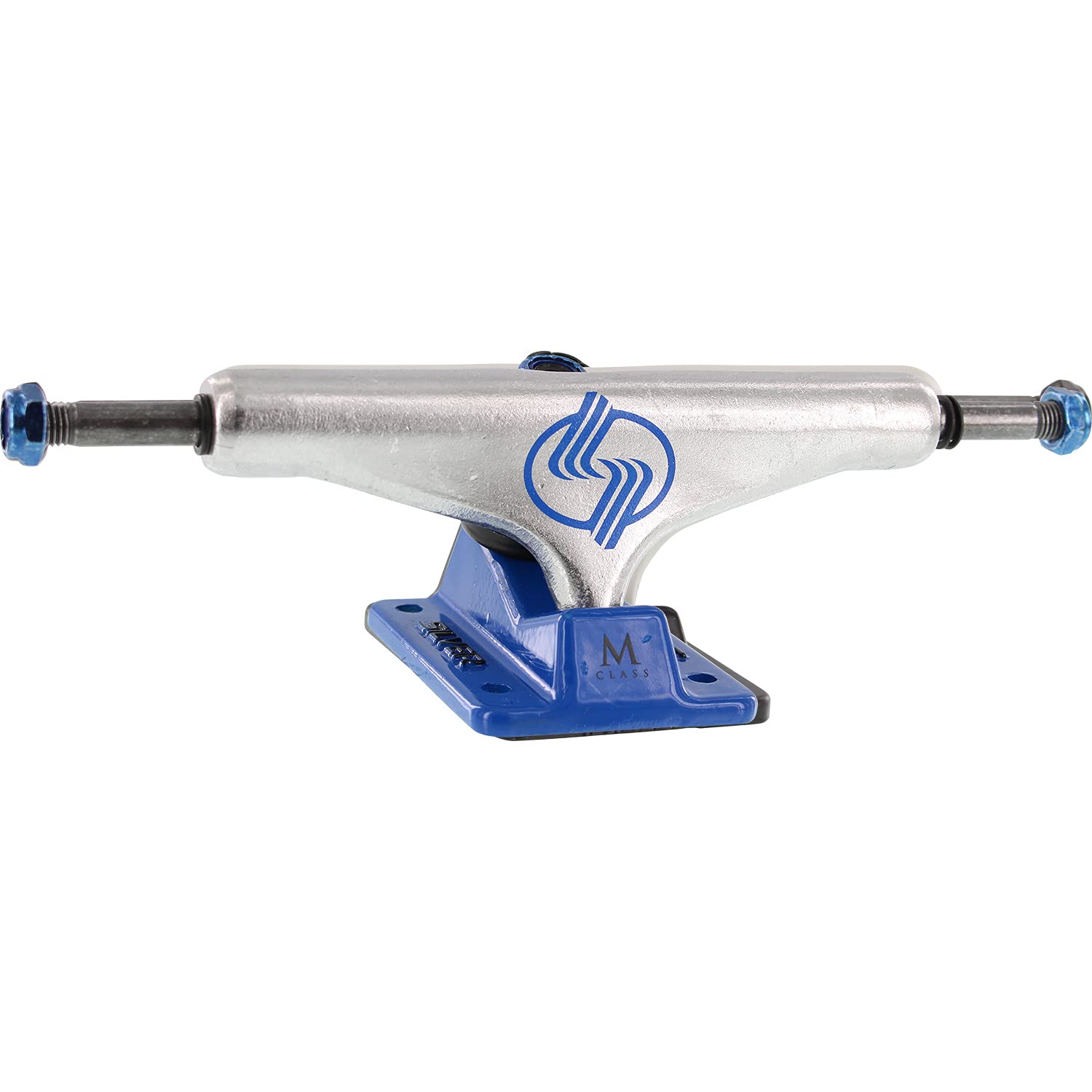 Silver Skate Trucks M-Class Hollow Polished/Blue Skateboard Trucks - 5.0