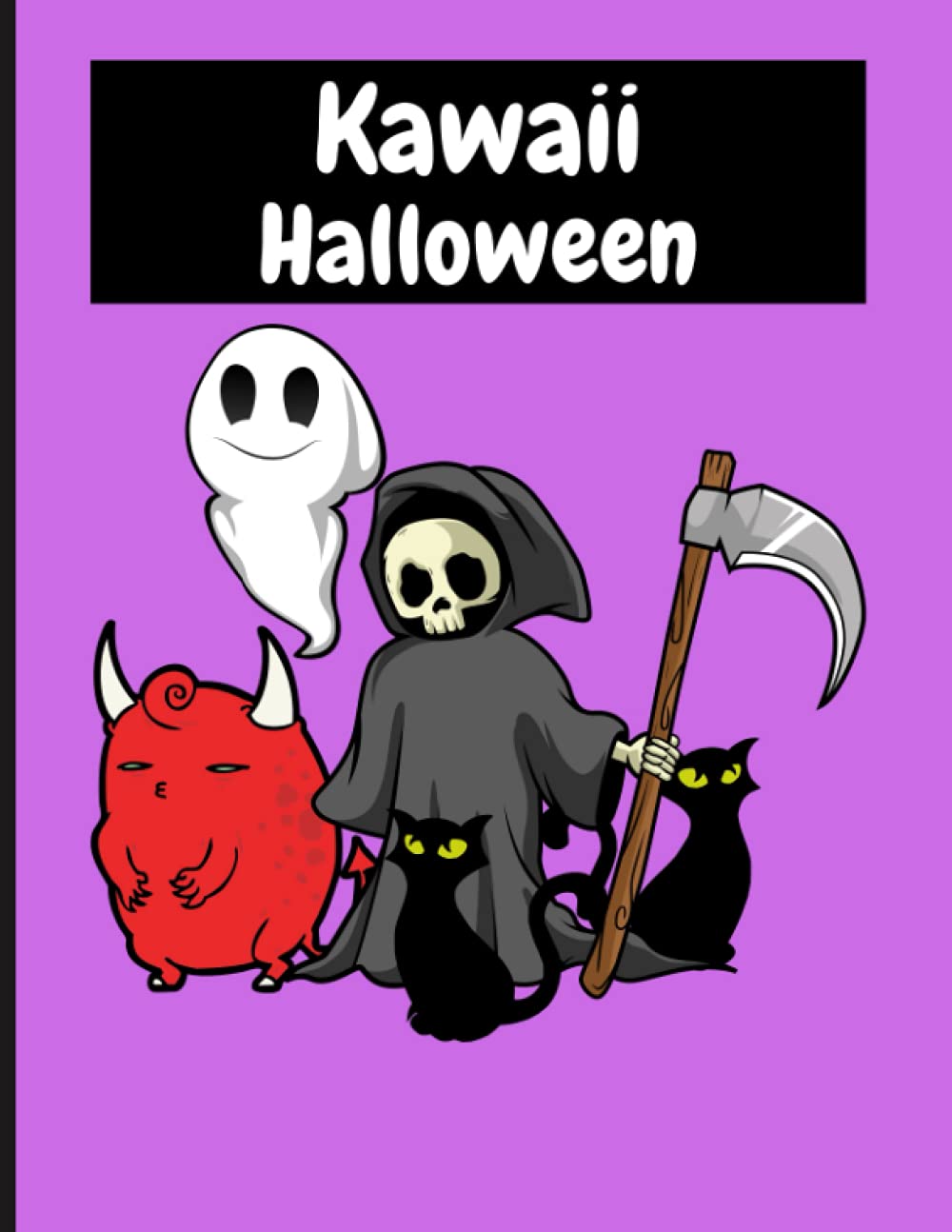 Kawaii Halloween:HALLOWEEN JOURNAL, Spooky Kawaii Halloween Diary Notebook for your All-Hallows Eve Trick or Treat Experiences 8.5" x 11" 120 Pages: Notebook for ALL Ages