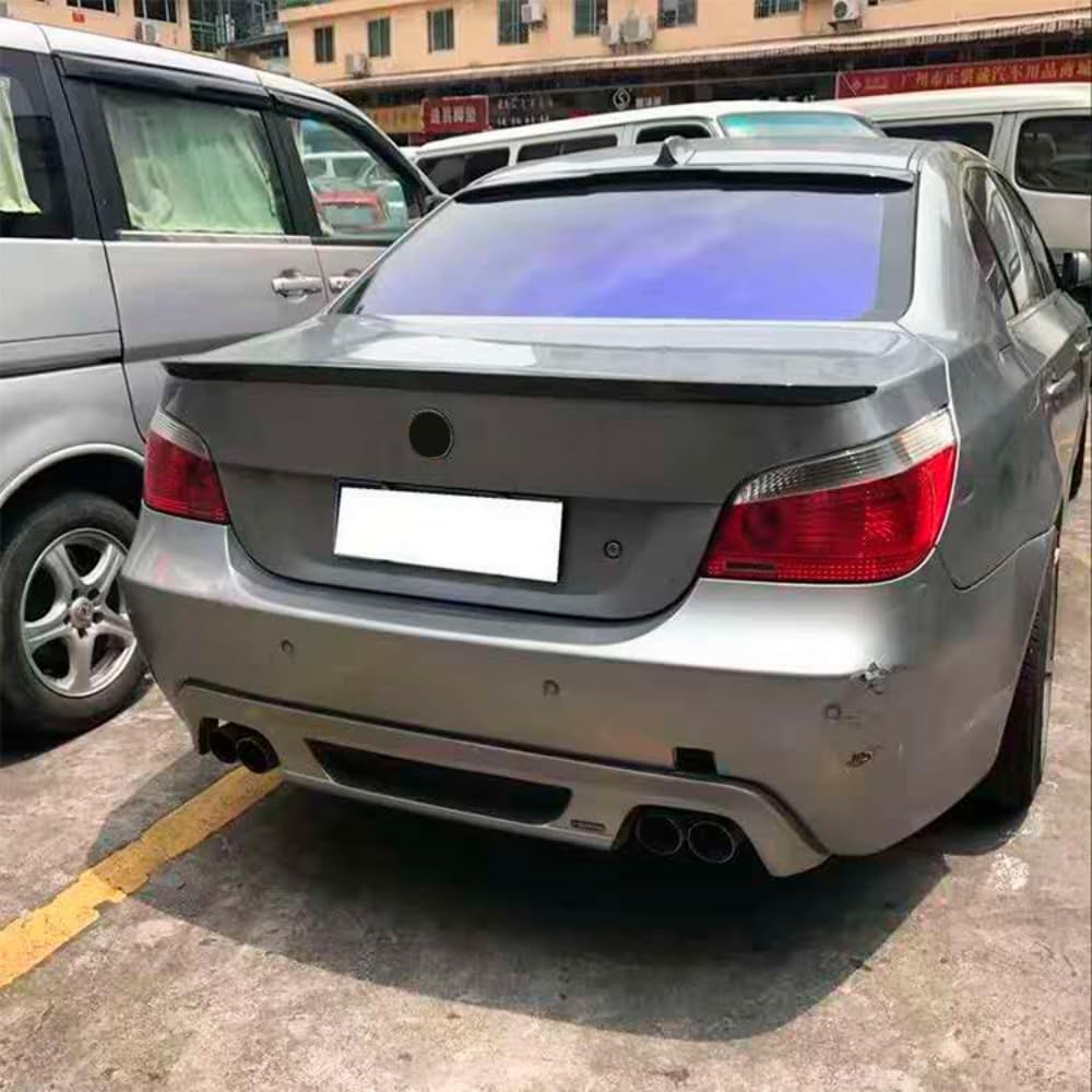 Alerón Trasero para Serie 5 E60 P Estilo 2004-2010 Negro Brillante Plástico ABS Tuning Deportivo Aerodinámico Fácil instalación Diseño Exclusivo AUTOVISION