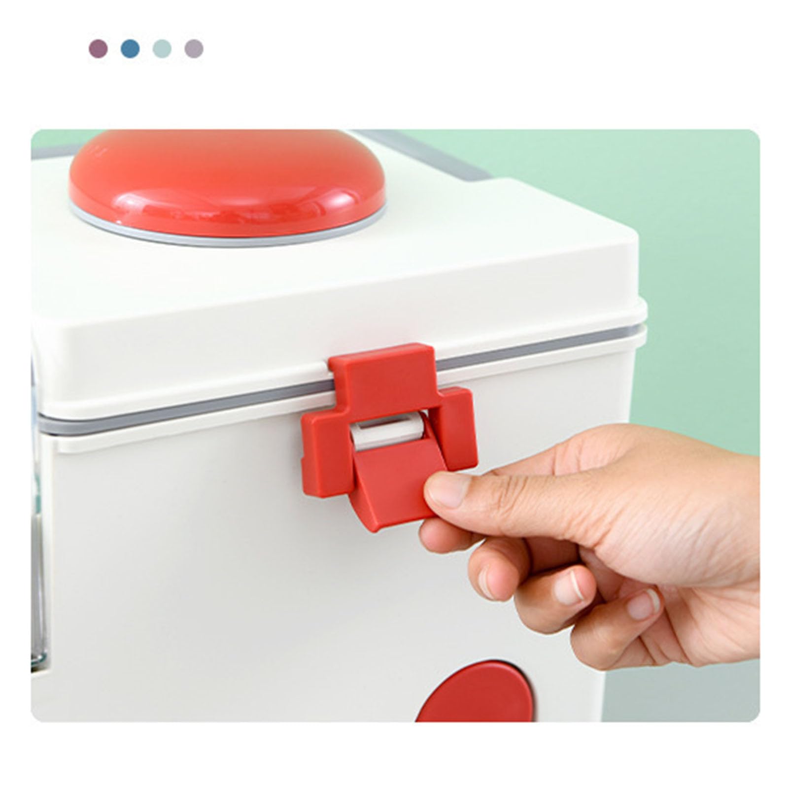 Scatola Medica Grande Capacità Portatile per Casa Kit Pronto Soccorso Ambulanza Stile Contenitore Organizzatore Farmaci Scatola Medica