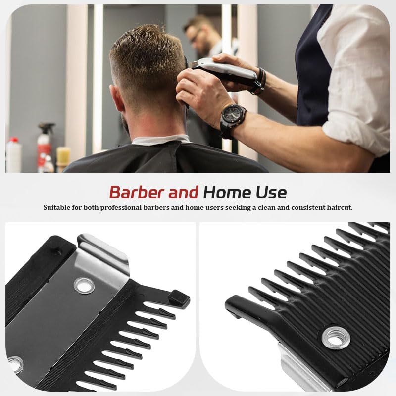 4PCS Clipper Attachment Comb No.1 3mm, Metal Back Guide Comb for Hair Clippers - Precision Cutting for Barber & Home Use