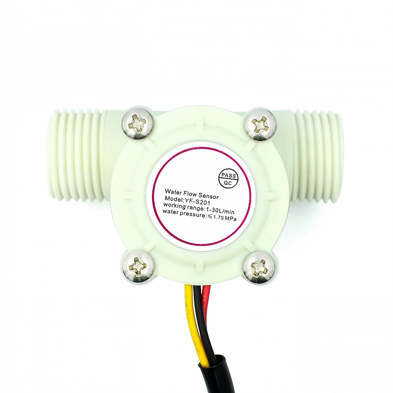 MXXDMOPD 12V Water Flow Sensor DC 5-18V Flowmeter Control Liquid Switch 1-30L/min 2.0MPa YF-S201