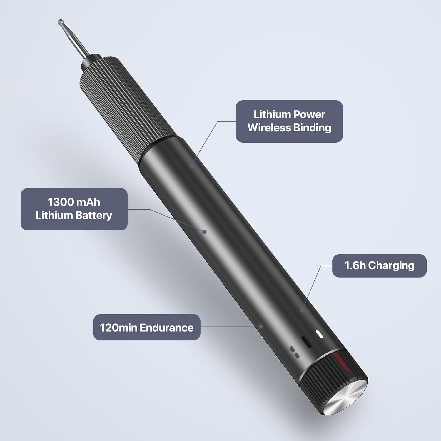 Electric Engraving Pen, USB Rechargable Engraving Pen with 24 Bits, Cordless Etching Engraving Tool, Portable DIY Rotary Engraver for Jewelry, Wood, Glass, Stone, Carving, Resin