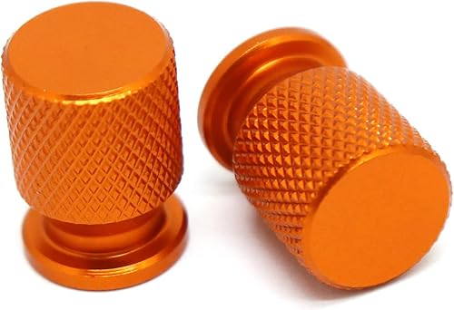 Miniatura 1 de JYDJDLMotorcycle Tire Valve Air Port Stem Cover Tire Valve Cap Plug for Kawasaki for Z400 Z800 Z900 Z650 Z1000 UniversalOrange