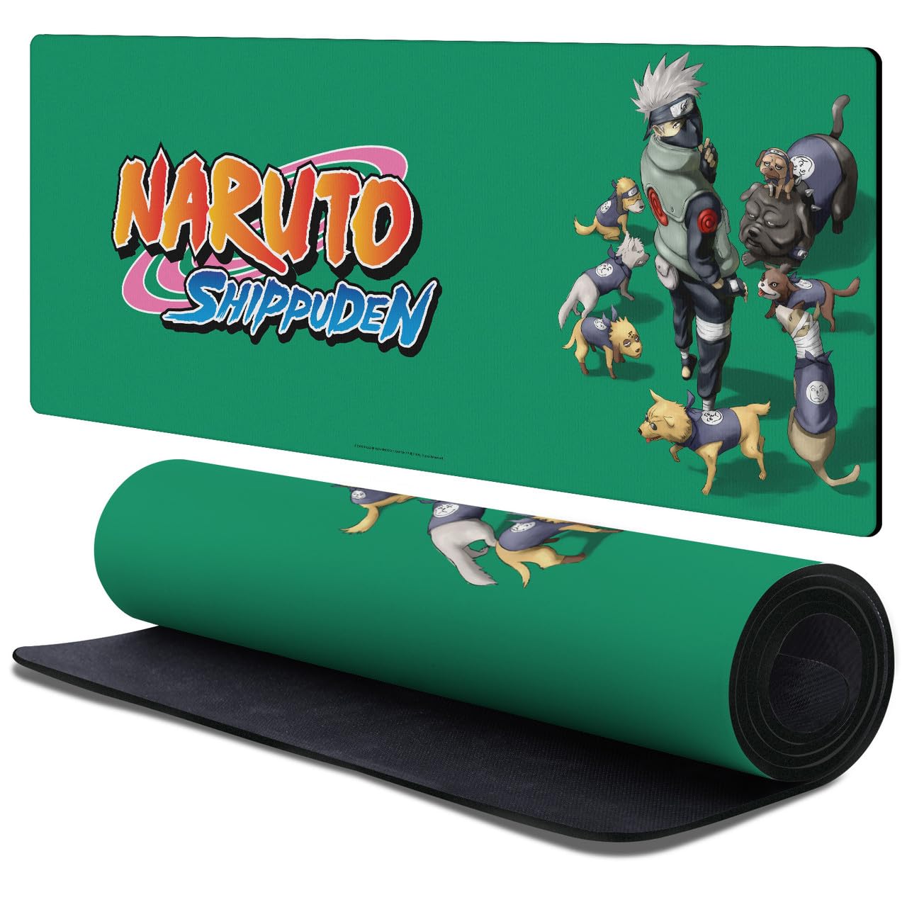 Head Case Designs Officially Licensed Naruto Shippuden Kakashi Ninken Graphic Art 37.4 x 15.75 x 0.16 inches (900 x 400 mm) - XL Gaming Office Desk PC Keyboard Mouse Mat Pad