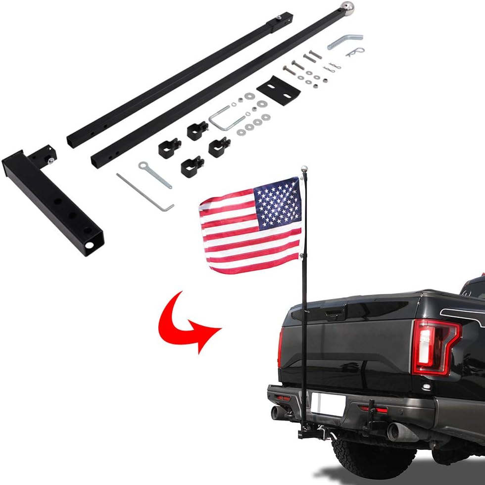 NIXFACE Hitch Flag Mount for Truck - 2"