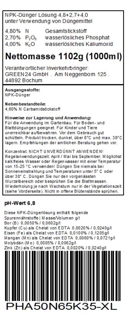 Photinia-Dünger XL 1 Liter Pflanzen Dünger für Glanzmispel Lorbeermispel Photinien