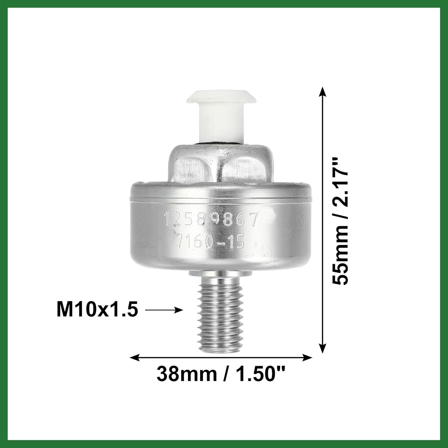 Motoforti 2 Pcs Car Detonation Knock Sensor 10456603 12589867 8104566030 for Cadillac Escalade V8 6.0L 2002-2006 for Chevrolet for GMC Long-lasting