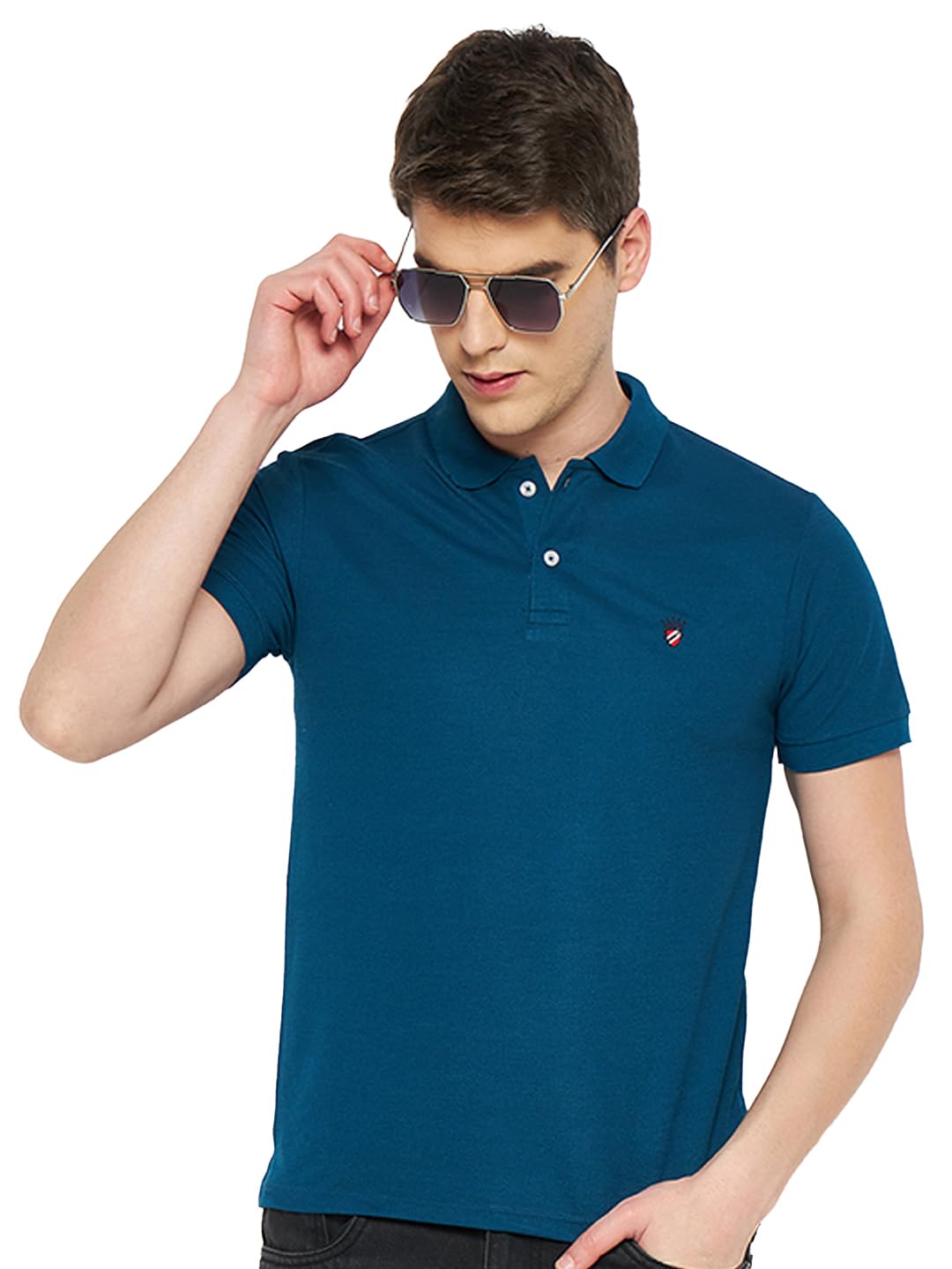 Men's Solid Polo Tshirt -ACCPOLO101-Airforce-picture-35