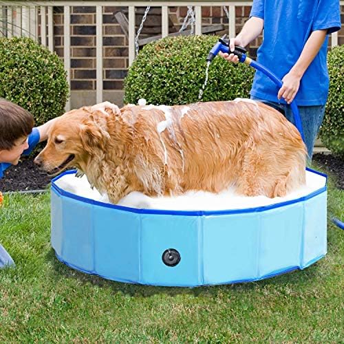 Foldable Pet Bath Tub for Large Or Medium Sized Dogs Outdoor PVC