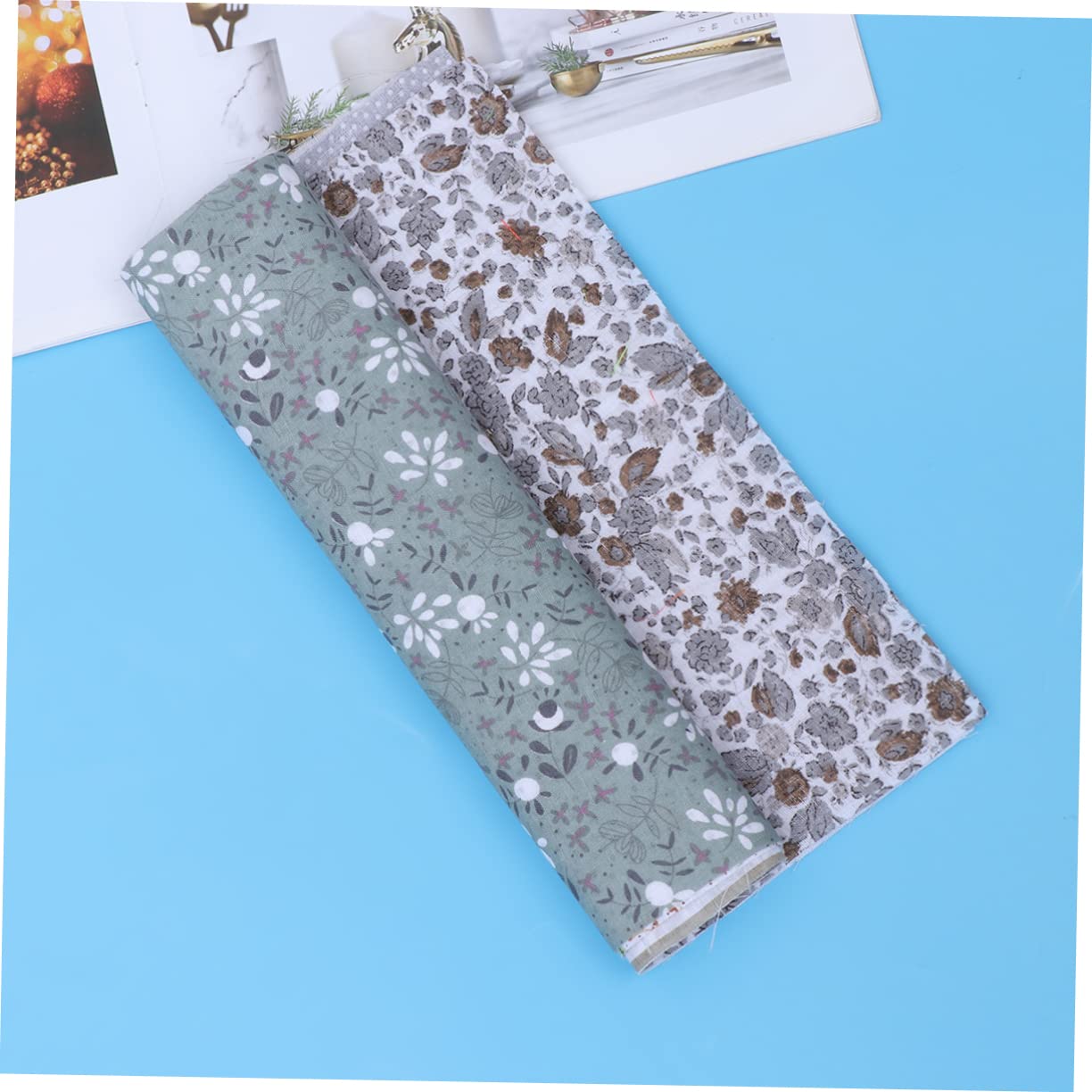 21 Piezas Telas De Algodón De Bricolaje Tejido Artesanal Cuadrados De Tela Artesanal Patchwork De Algodón Con Estampado Floral Textiles De Retazos Costura De Tela De Retazos Grey