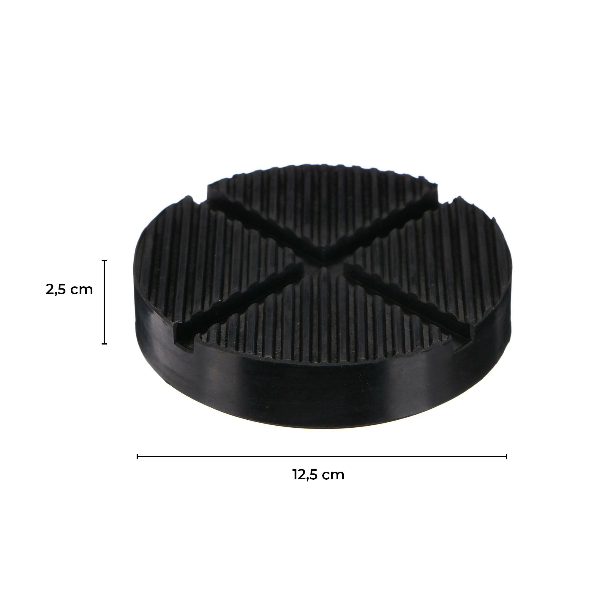 JACK PAD 4 | Tampone in gomma per cric | Protezione soglie auto | Universale