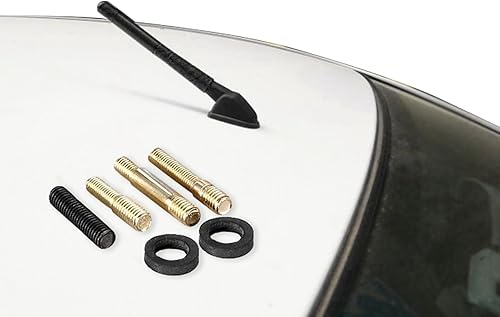 Antena de fibra de carbono, antena de radio de fibra de carbono corta de 4.7 pulgadas, antena automotriz corta de fibra de carbono, mini antena de