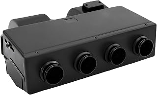 SuKooio 12V AC Heating & Cooling Evaporator w/ 4 Vents - Direct Fit for Trucks, Excavators, Harvesters, RVs - BEU-404-100