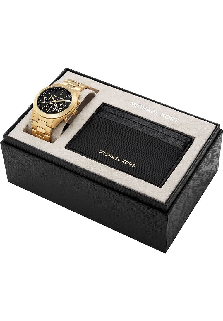 Michael Kors Runway Montre chronographe à quartz pour homme avec bracelet en acier inoxydable