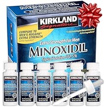 Minoxidil Liquid علاج نمو الشعر عالي القوة للرجال ، 5٪ محلول موضعي ، 6 أشهر توريد - قضيب القطارة ودليل تعليمي مجاني مجاني