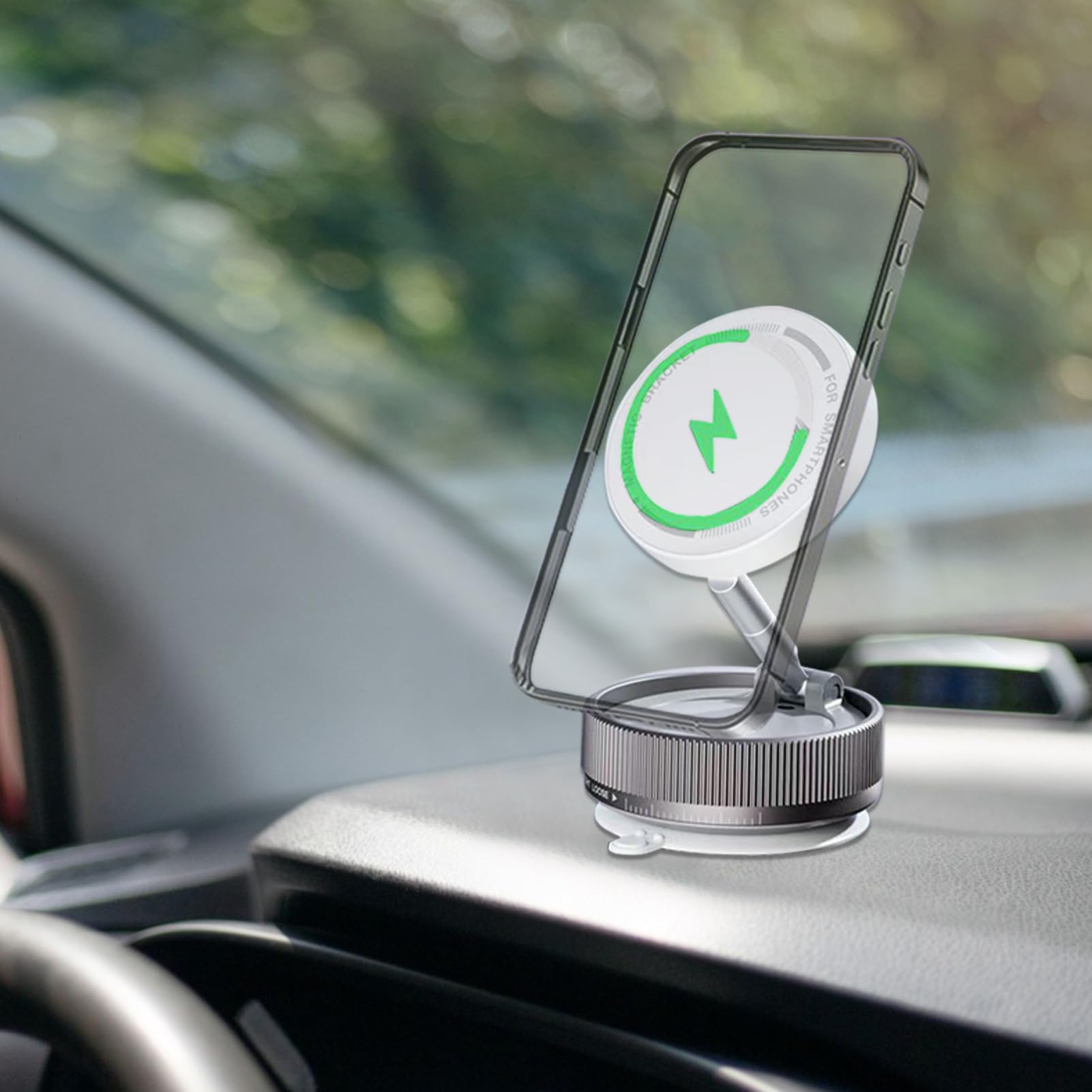 Generico Supporto Telefono Auto Magnetico Accessorio Smartphone con Magnete | Supporto Telefono per Auto Versatile per Guida Palestra Camera Ufficio Cucina Viaggio