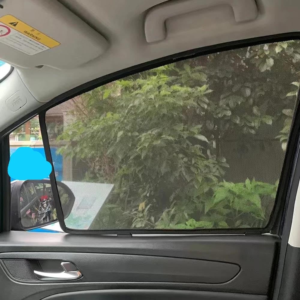 Cortina De Privacidad Para Ventana De Pasajero Con Marco Magnético Integrado Para Kodiaq 2016-2023 Parasol Coche Magnético(4pcs Rear Triangle)