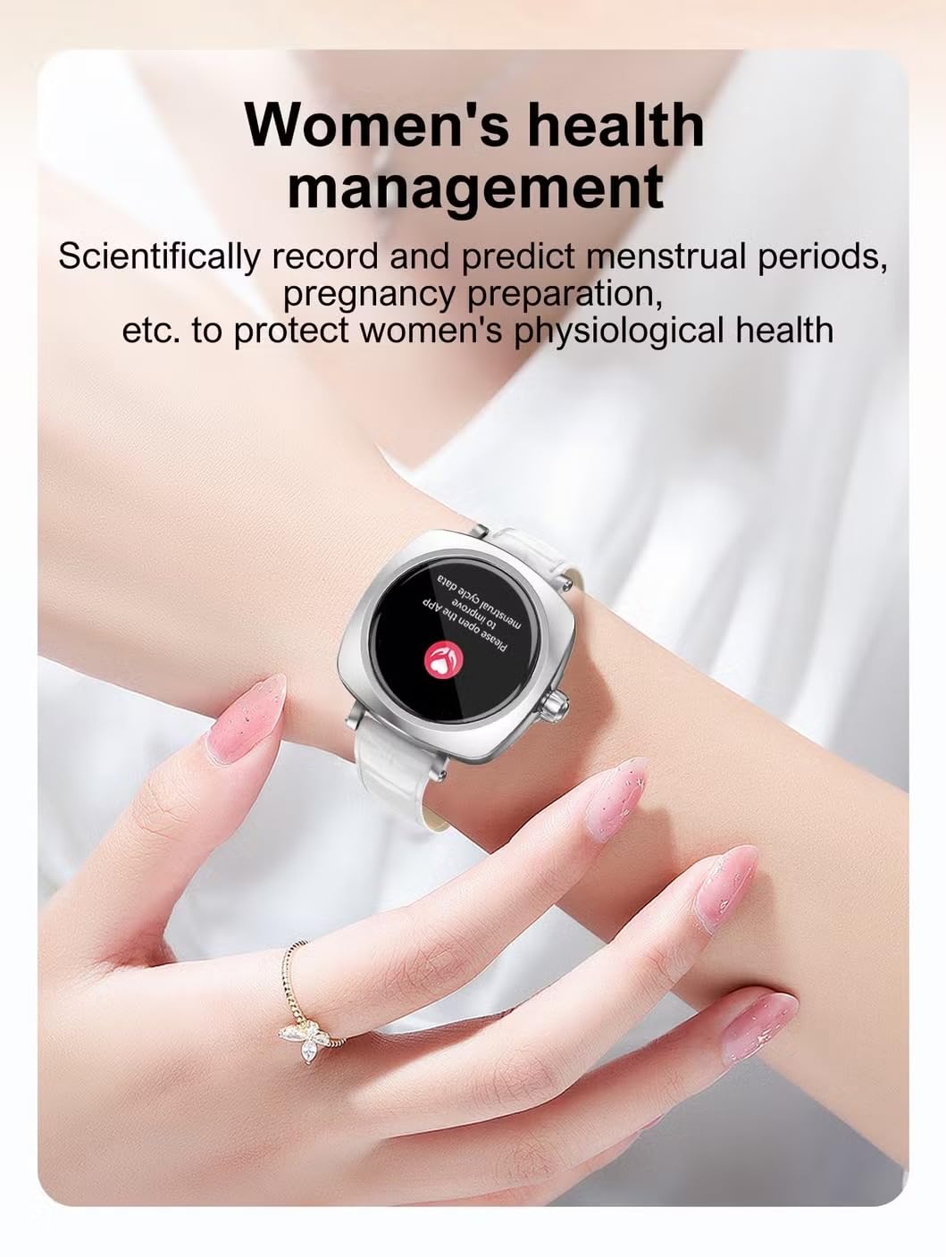 Diagram showing button functions of the LDNIO SW03 Smart Watch
