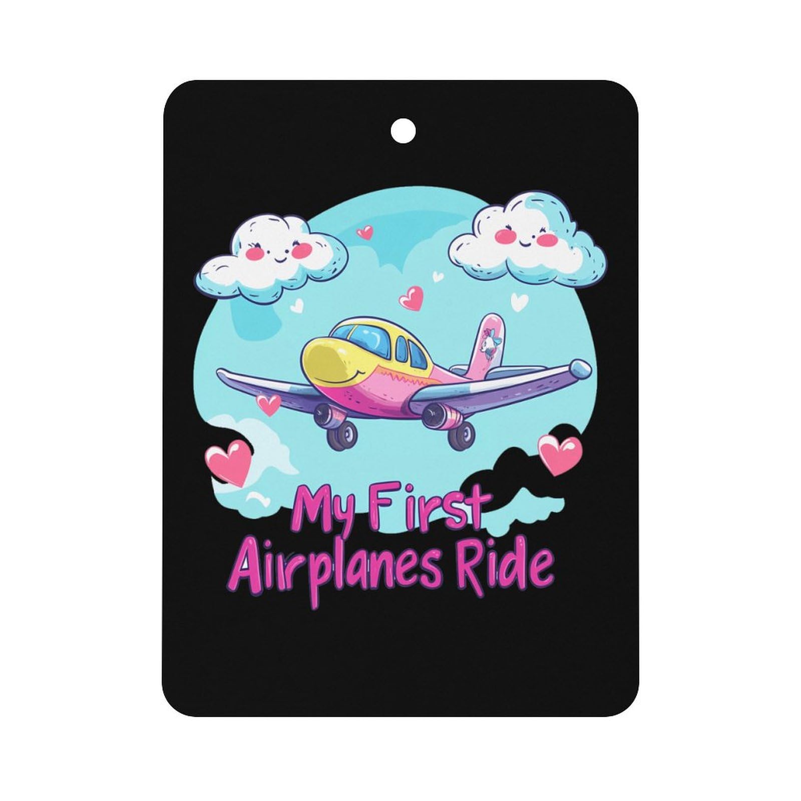 My First Airplane Ride Car Air Freshener Hanging Aromatherapy Tablets for Car Accessories Square