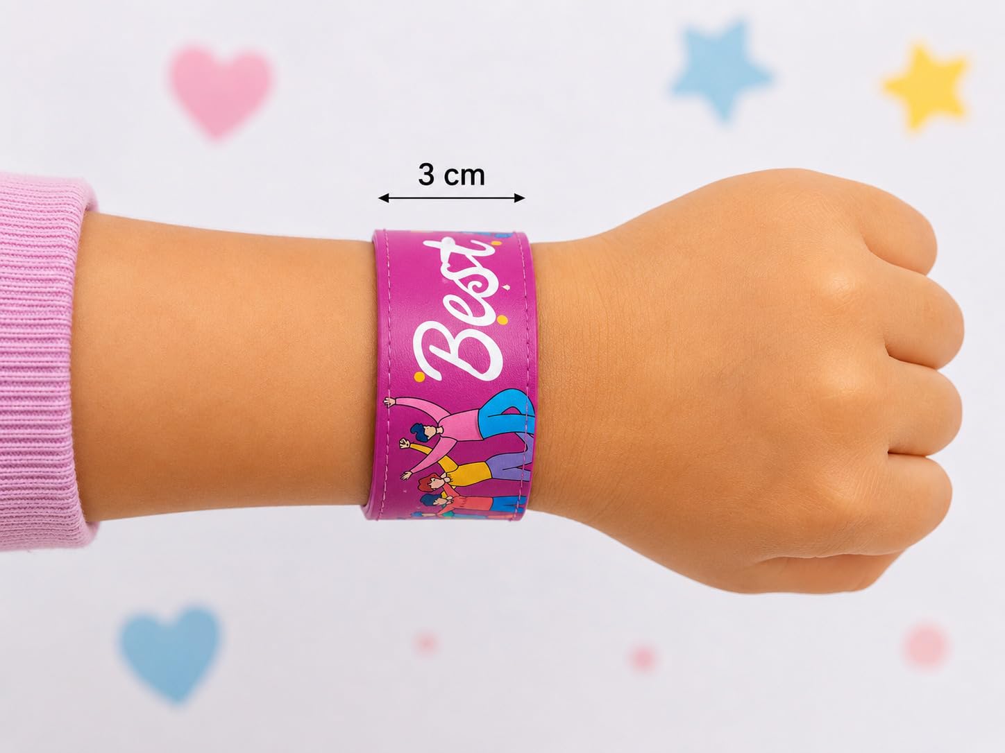 Friendship Slap Bracelet,Adjustable Bracelet for Kids & Adults