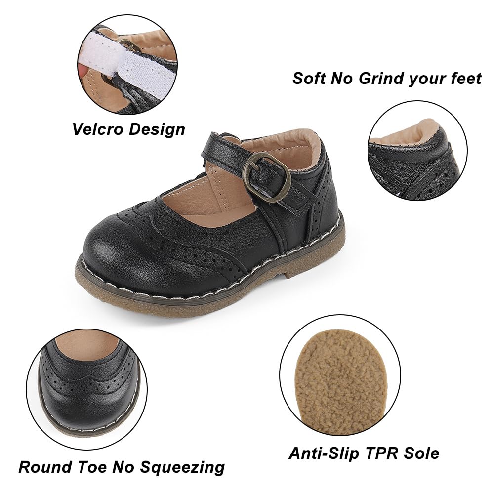 Chaussures Ballerines Filles Chaussures Mary Janes pour Filles Bébé Enfant 1-5 Ans