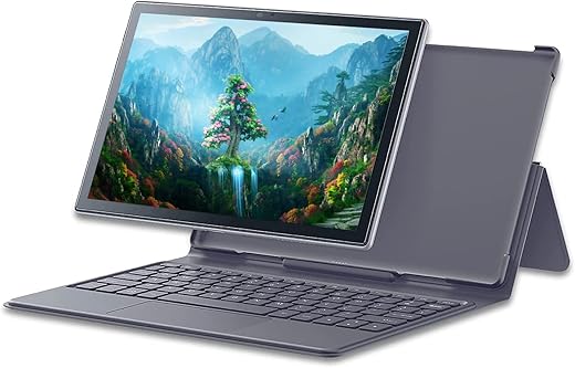 elevn eTab11 Max Pro Tablet with Keyboard (10.1-inch, Magnetic Docking Keyboard, 4GB | 128GB, Wi-Fi + 4G LTE + Voice Calling, Dual Sim, 7000 mAh…