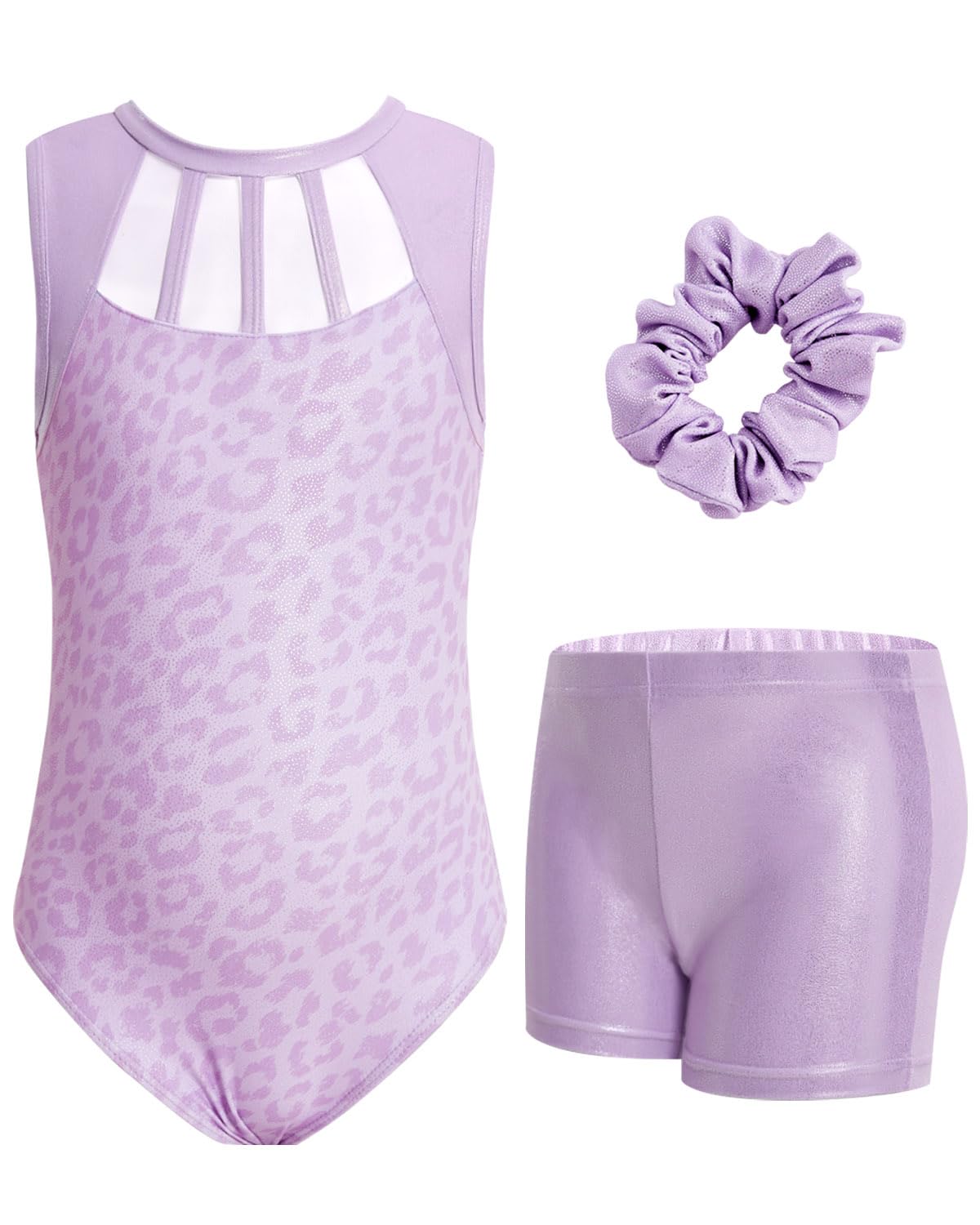 JiAmy Mädchen Gymnastikanzug, Glitzernde Mädchen Turnanzug Gymnastik Outfit Einzigartiges Design Armellos Gymnastikanzug 3-12 Jahre