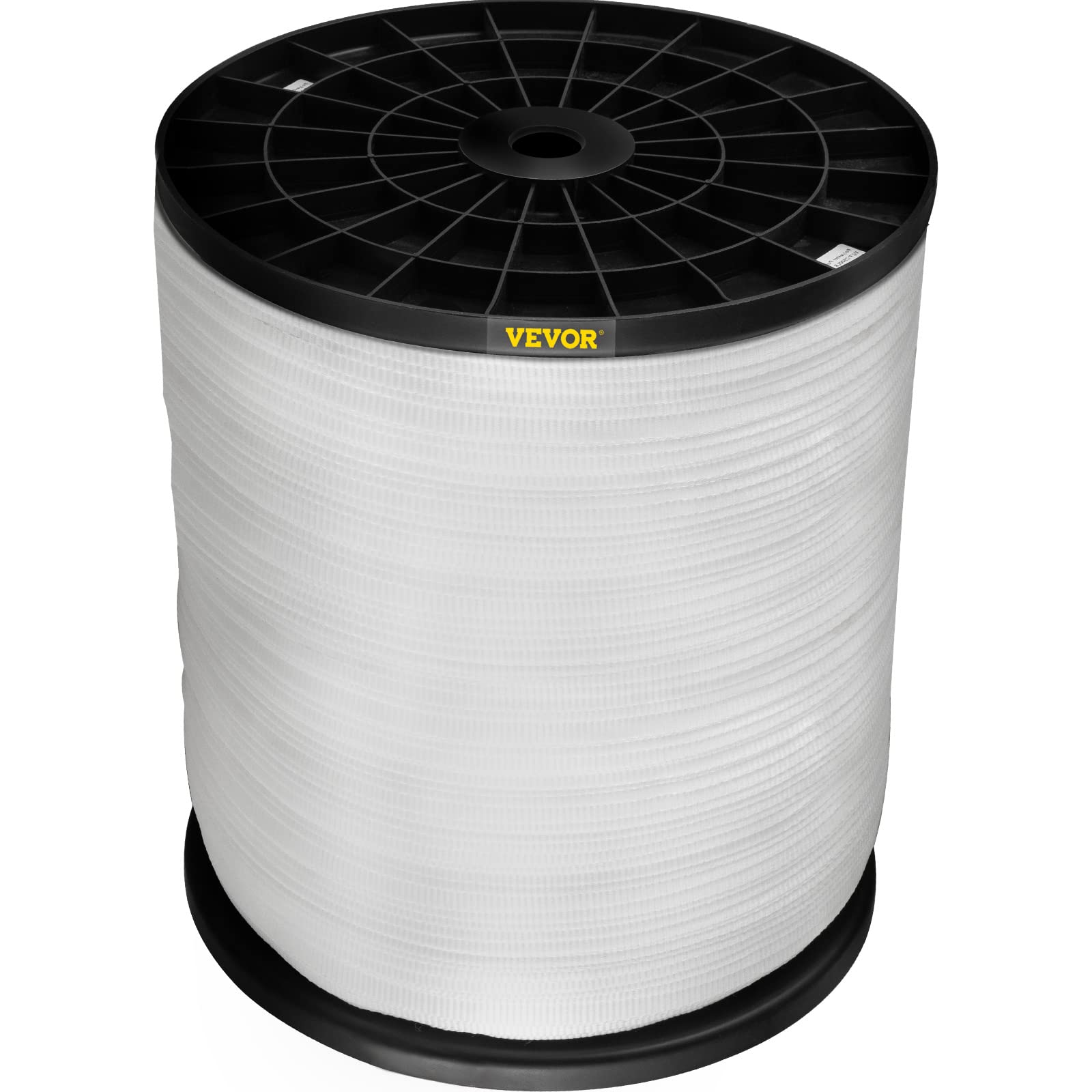 VEVOR Cinta de Tracción de Poliéster Resistencia a la Tracción de 567 kg, Cinta Multifuncional para Trabajos con Alambres y Cables para Tirar, Cargar, Embalar en Todas Las Condiciones Meteorológicas