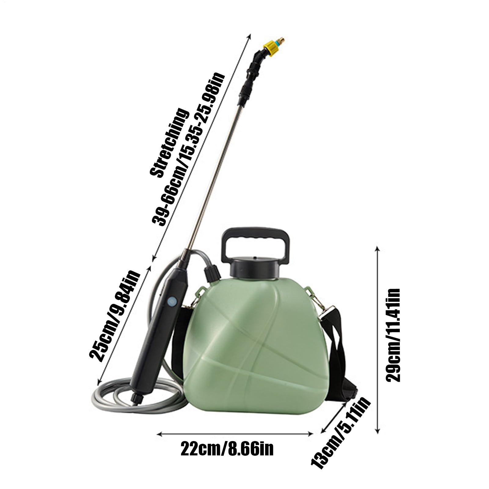 Spruzzatore Elettrico Da Giardino Per Innaffiamento Piante 5 Litri | Spruzzatore Antigoccia Da Giardinaggio Per Proprietari Agricoltori Pulitori Paesaggisti Terrazzo Giardino Fattoria Campeggio