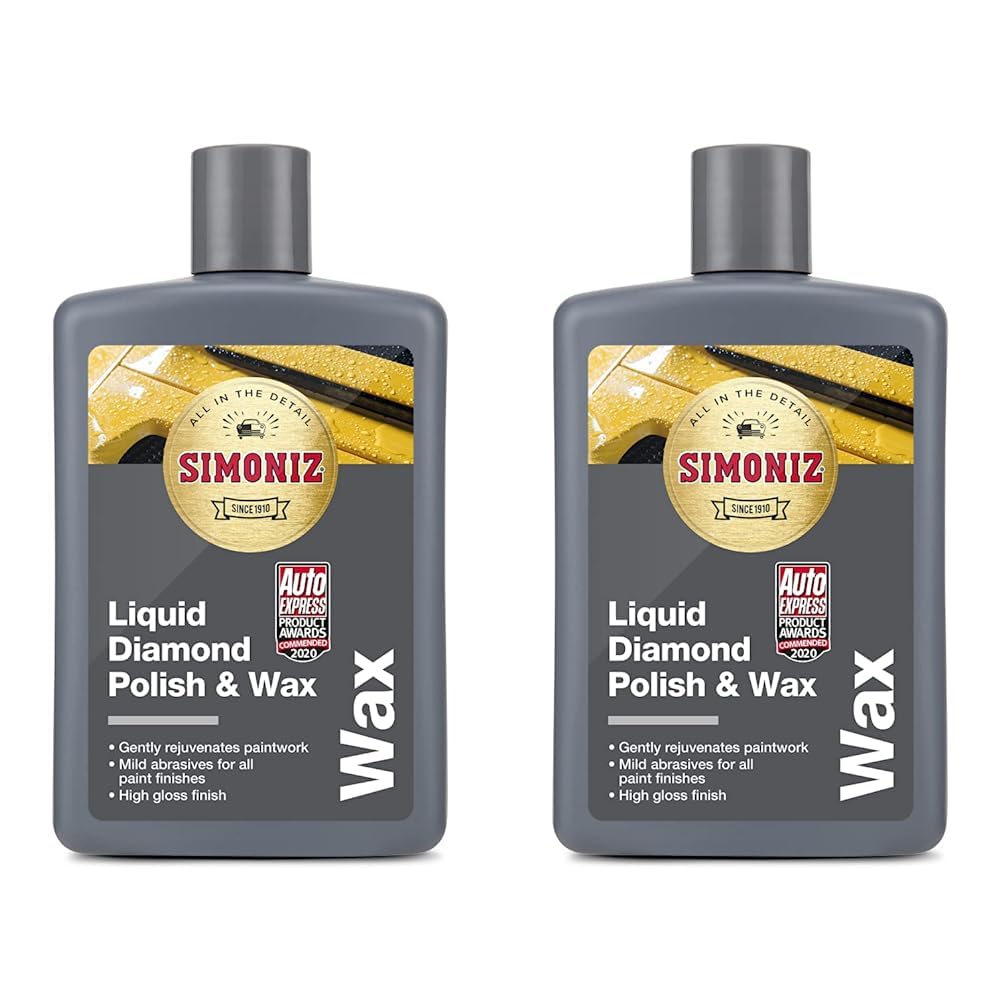 SIMONIZ SAPP0188A, Liquid Diamond Polish and Wax, 475ml (Pack of 2)